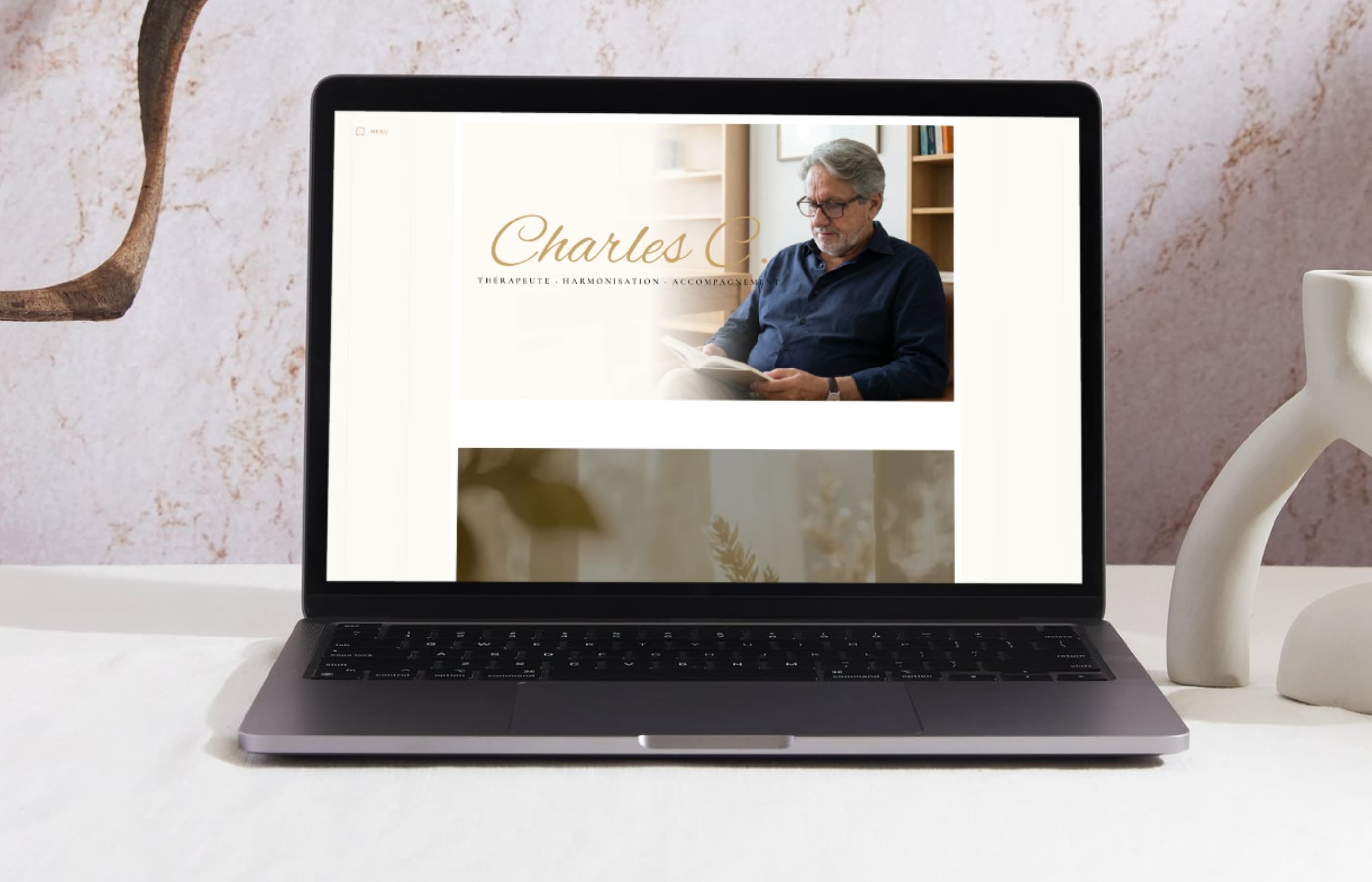 Vista desktop do site Charles C.