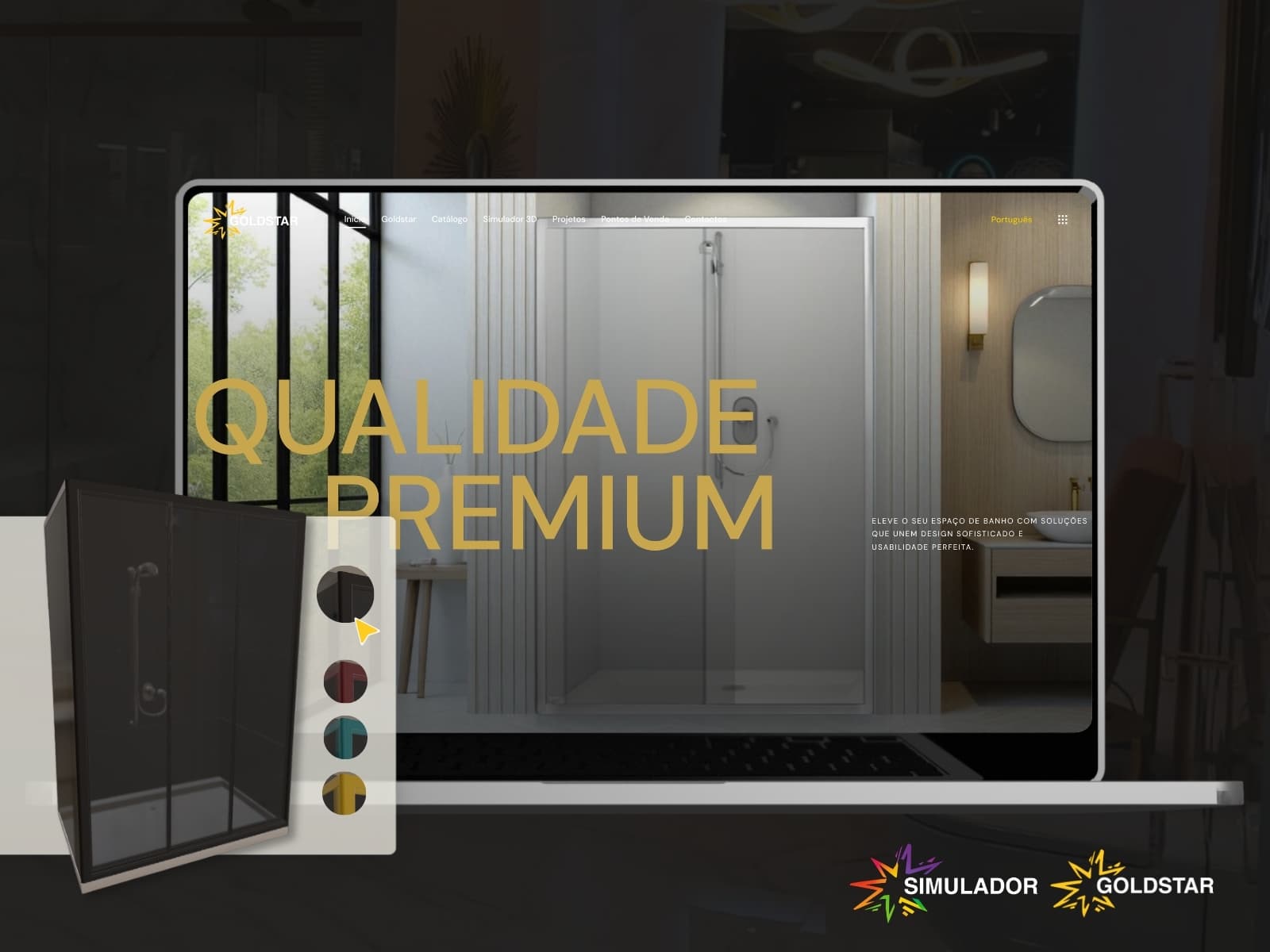 Goldstar, sistema digital de configuração de resguardos de duche, Portugal 2025