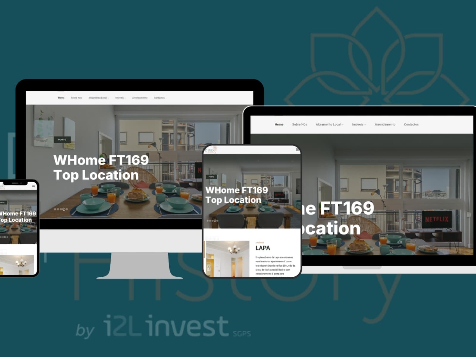 Pieces of History, website institucional imobiliário, Portugal 2023