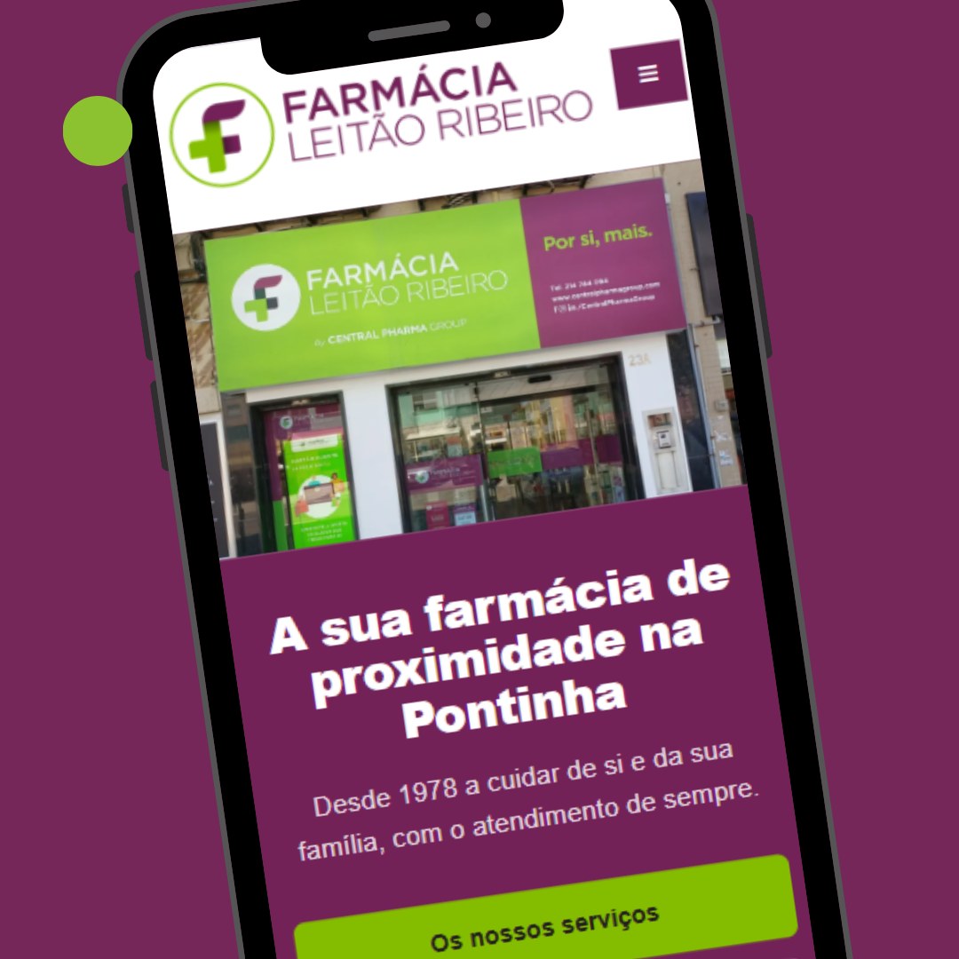 The Farmácia Leitão Ribeiro space photographed for the website